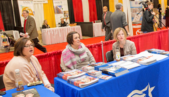 Group of exhibitors at the Power of Age Expo